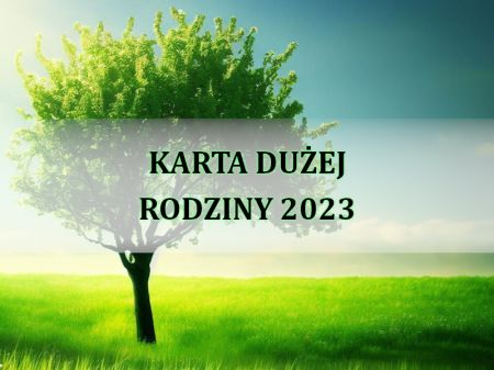 Karta dużej rodziny 2023