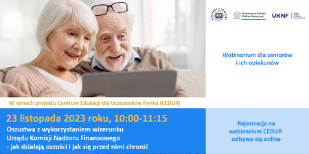 Webinarium dla seniorów i ich opiekunów