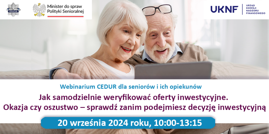 Webinarium dla seniorów i ich opiekunów 09/2024